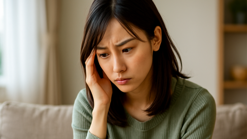 ブラックで悩んでいる女性