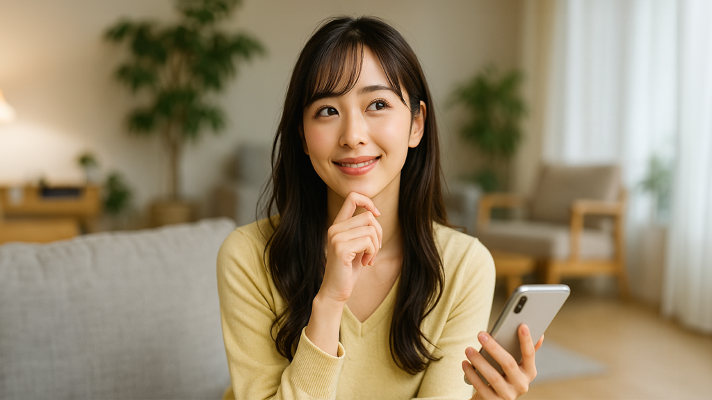スマホを契約できた女性