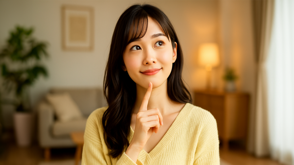 スマホの契約を考えている女性