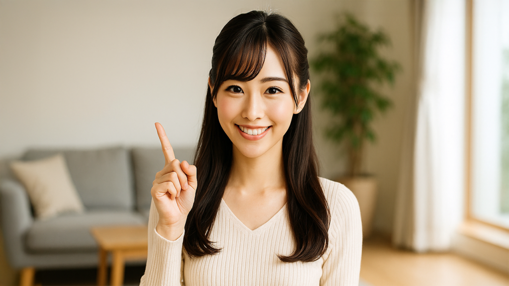 笑顔の女性