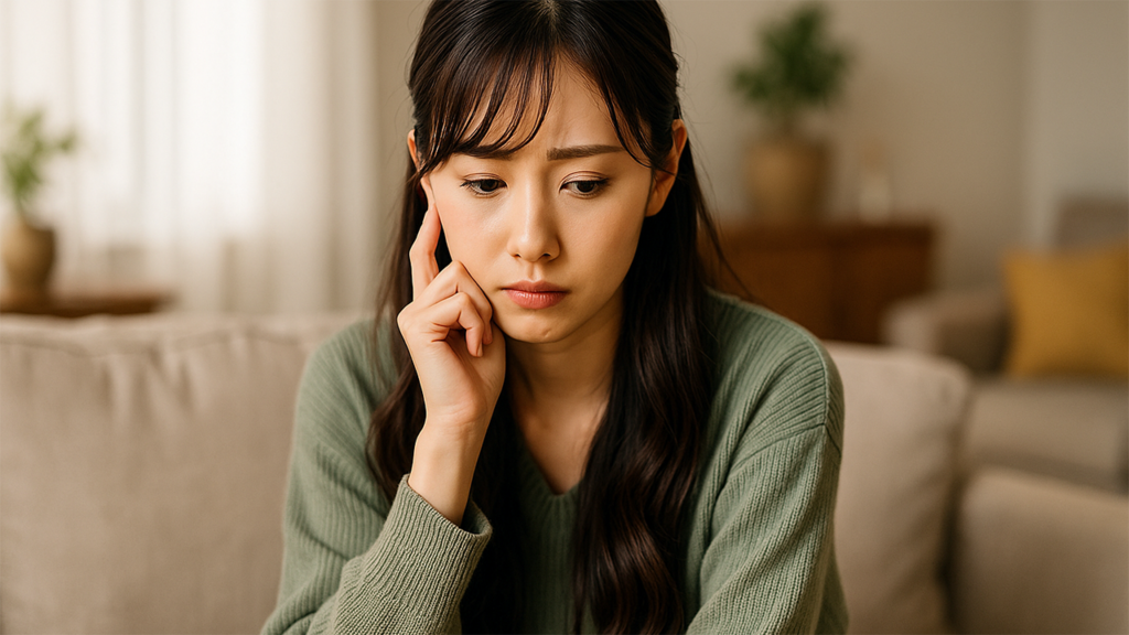 悩んでいる女性