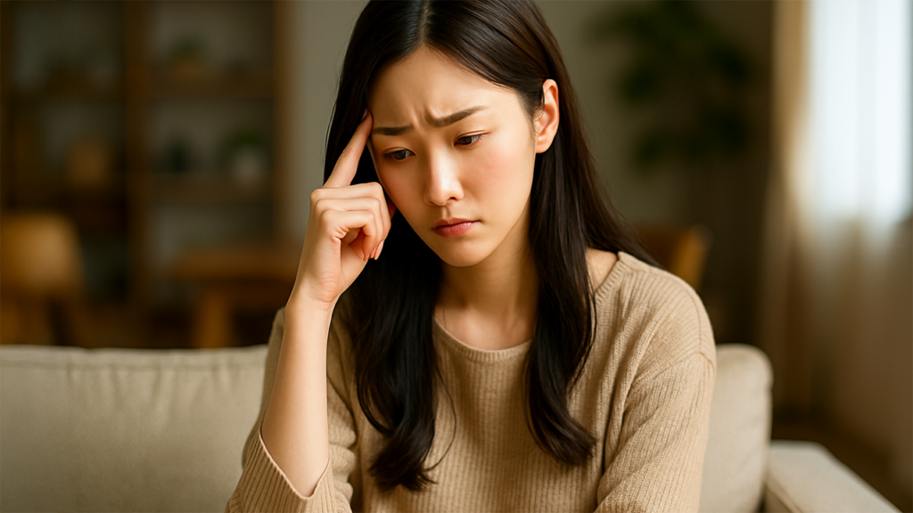悩んでいる女性