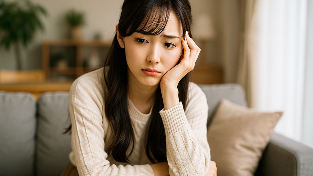 悩んでいる女性