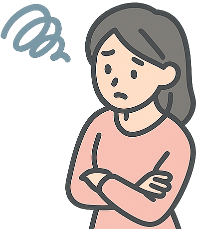 困っている女性