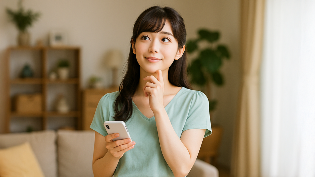 誰でもスマホを契約した女性