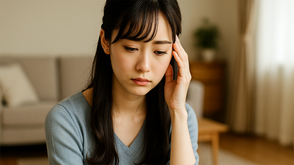 スマホ契約が不安な女性