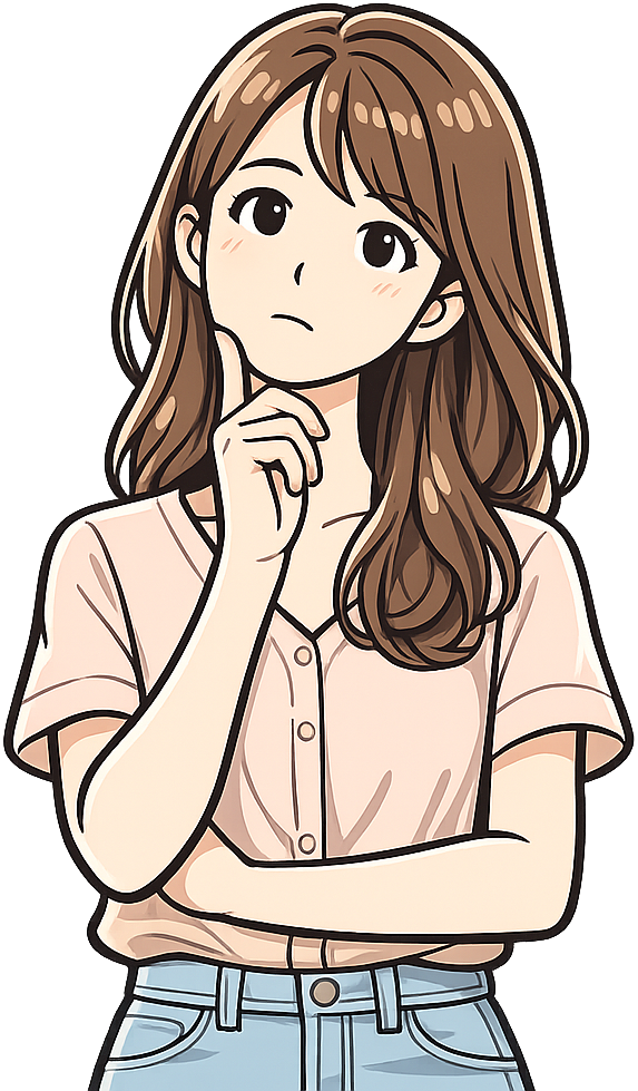 考えごとをしている女性